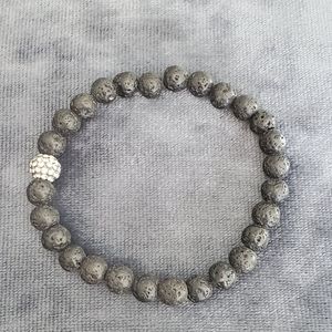 Mizuki Volcanic Rock & Crystal Bracelet